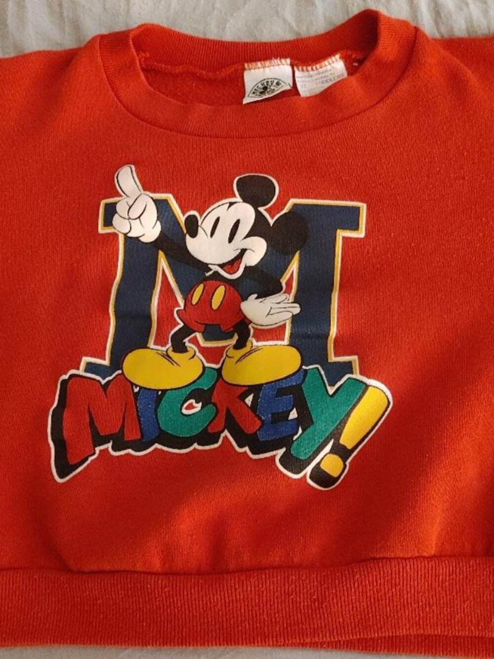 Vintage Mickey & Co. Disney Red Sweatshirt Size 3T